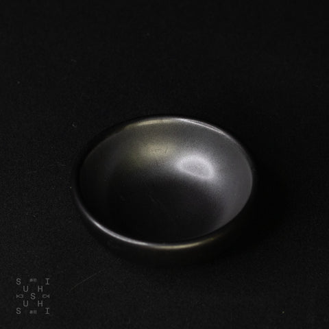 Ceramic Dipping Dish Gunmetal Grey 6cm - SushiSushi